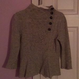 3/4 sleeve sweater 90% wool 10% nylon